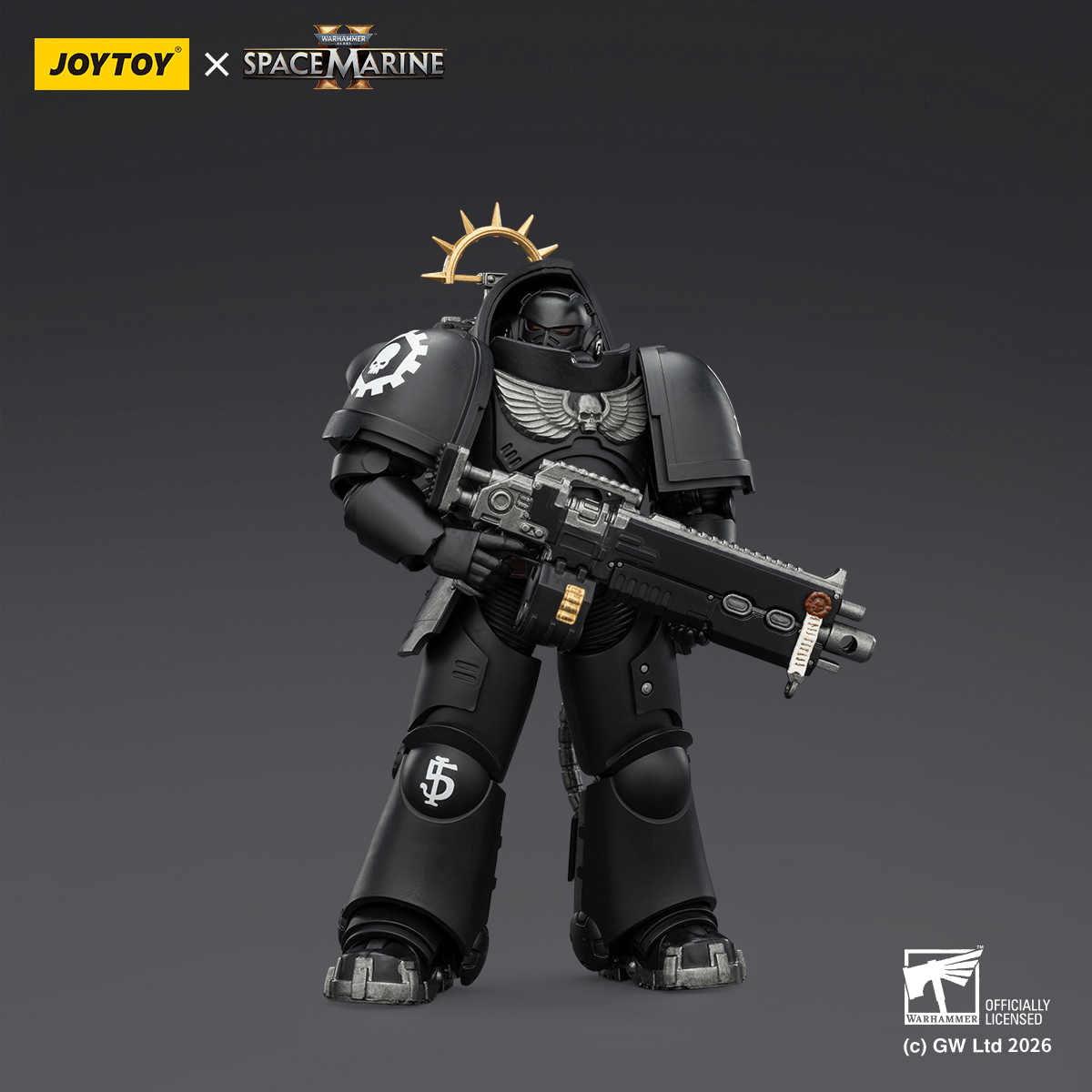 Joy Toy Game Edition Iron Hands Heavy Intercessor with Heavy Bolt and Pistol