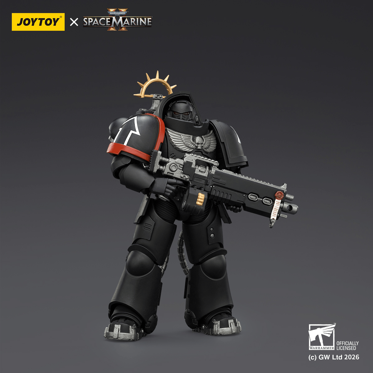 Joy Toy Game Edition Raven Guard Heavy Intercessor Heavy Bolt Rifle & Pistol