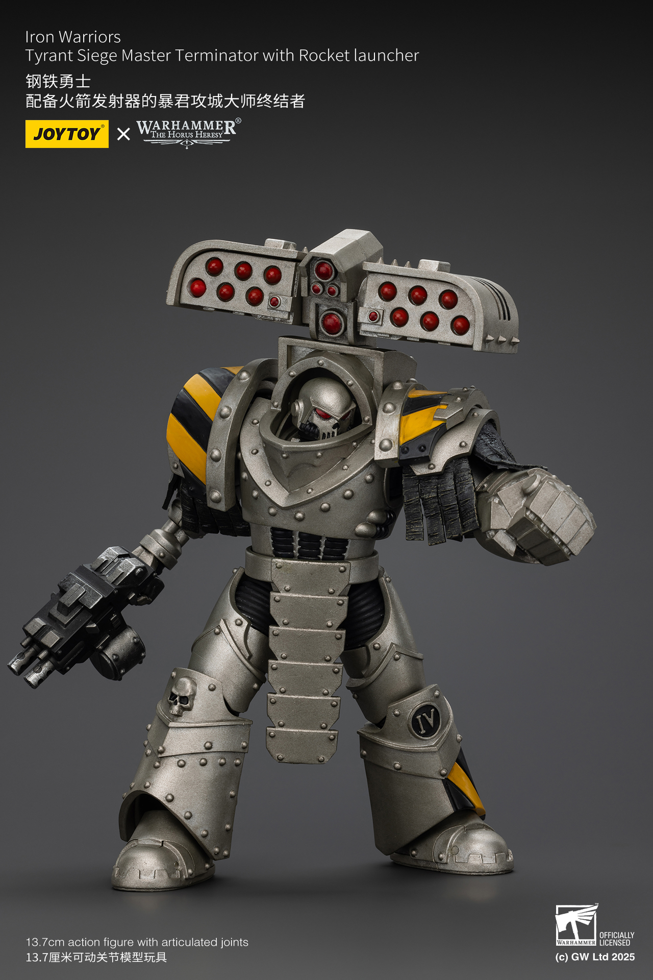 Joy Toy lron Warriors Tyrant Siege Master Terminator with Rocket launcher