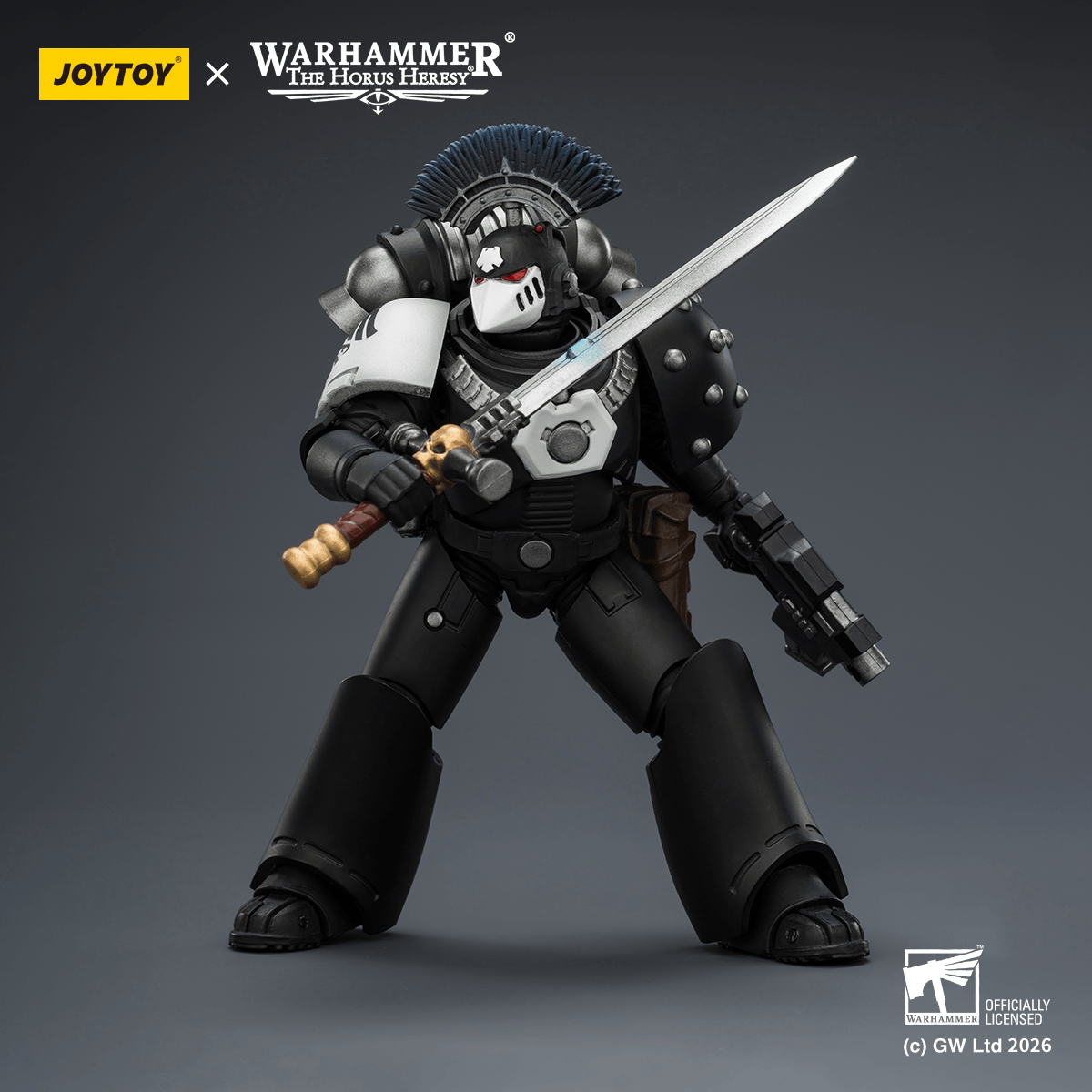 Joy Toy Raven Guard MkVI Tactical Sergeant Power Sword Bolter and Plasma Pistol