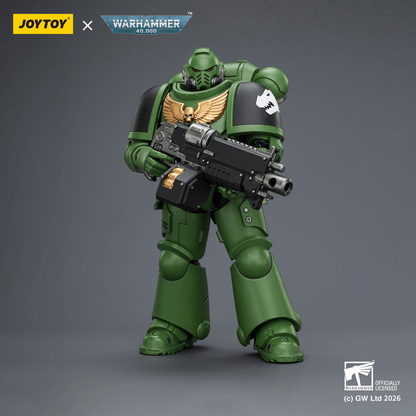 Joy Toy Salamanders Intercessor with Bolt Rifle, Bolt Pistol and Chainsword
