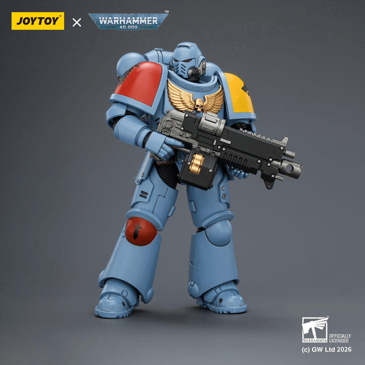Joy Toy Space Wolves Intercessor with Bolt Rifle, Bolt Pistol and Chainsword