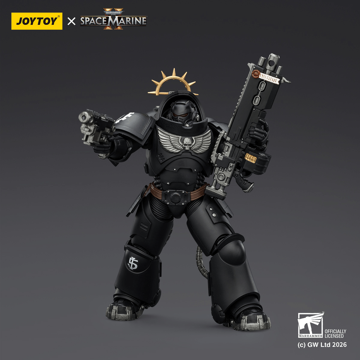 Joy Toy Game Edition Iron Hands Heavy Intercessor with Heavy Bolt and Pistol