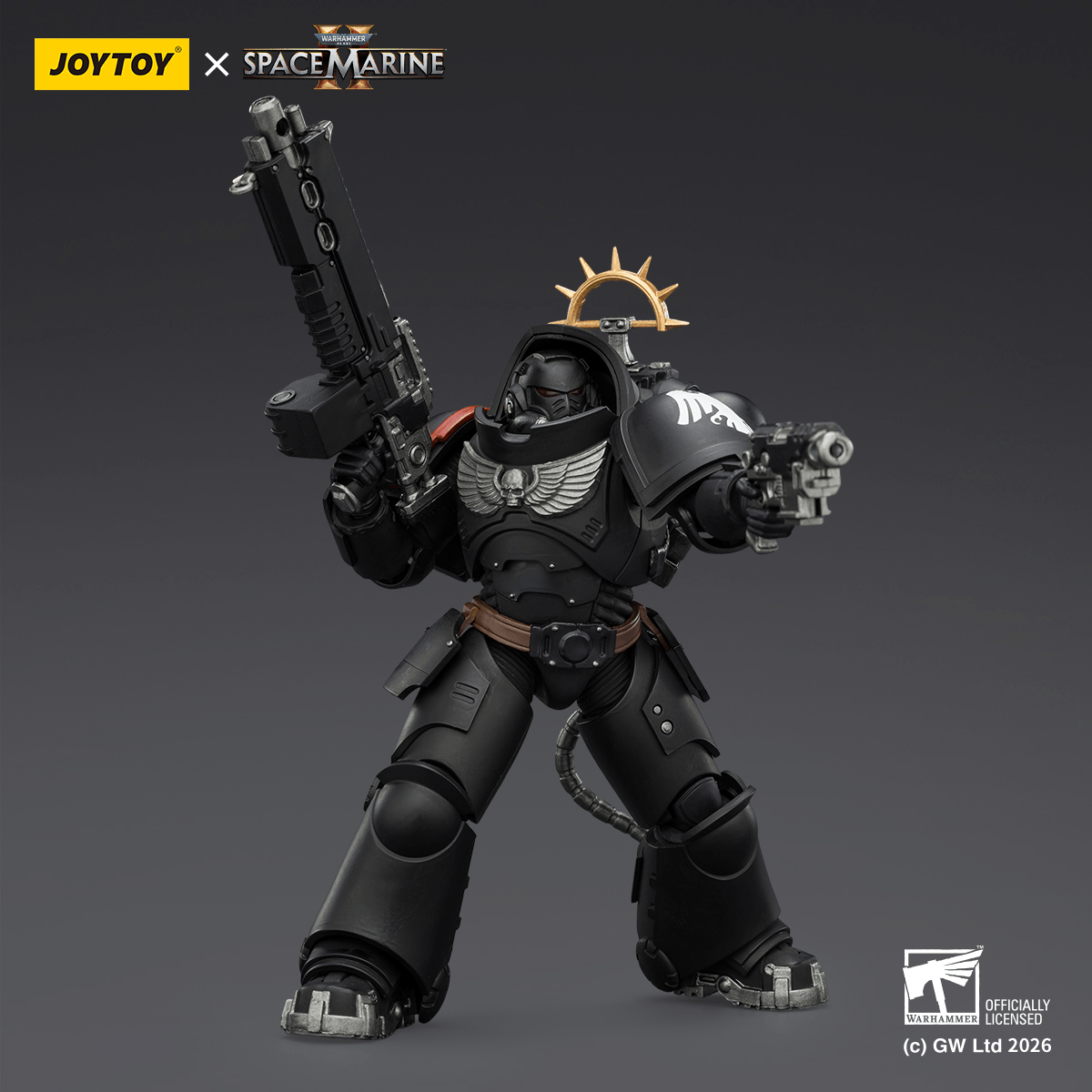 Joy Toy Game Edition Raven Guard Heavy Intercessor Heavy Bolt Rifle & Pistol