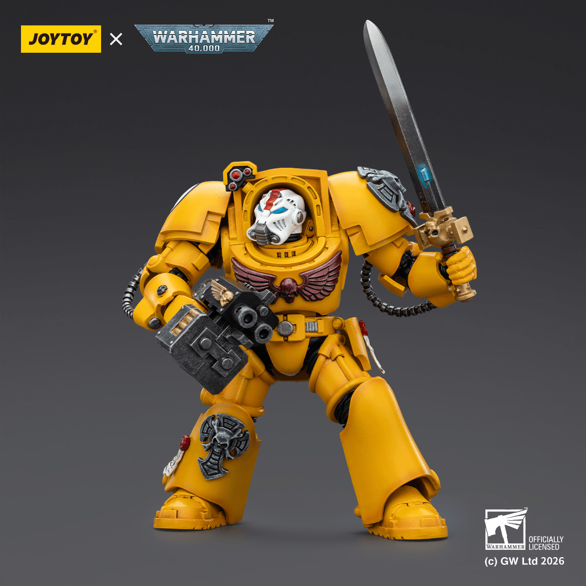 Joy Toy Imperial Fists Terminator 1 with Power Sword and Storm Bolter