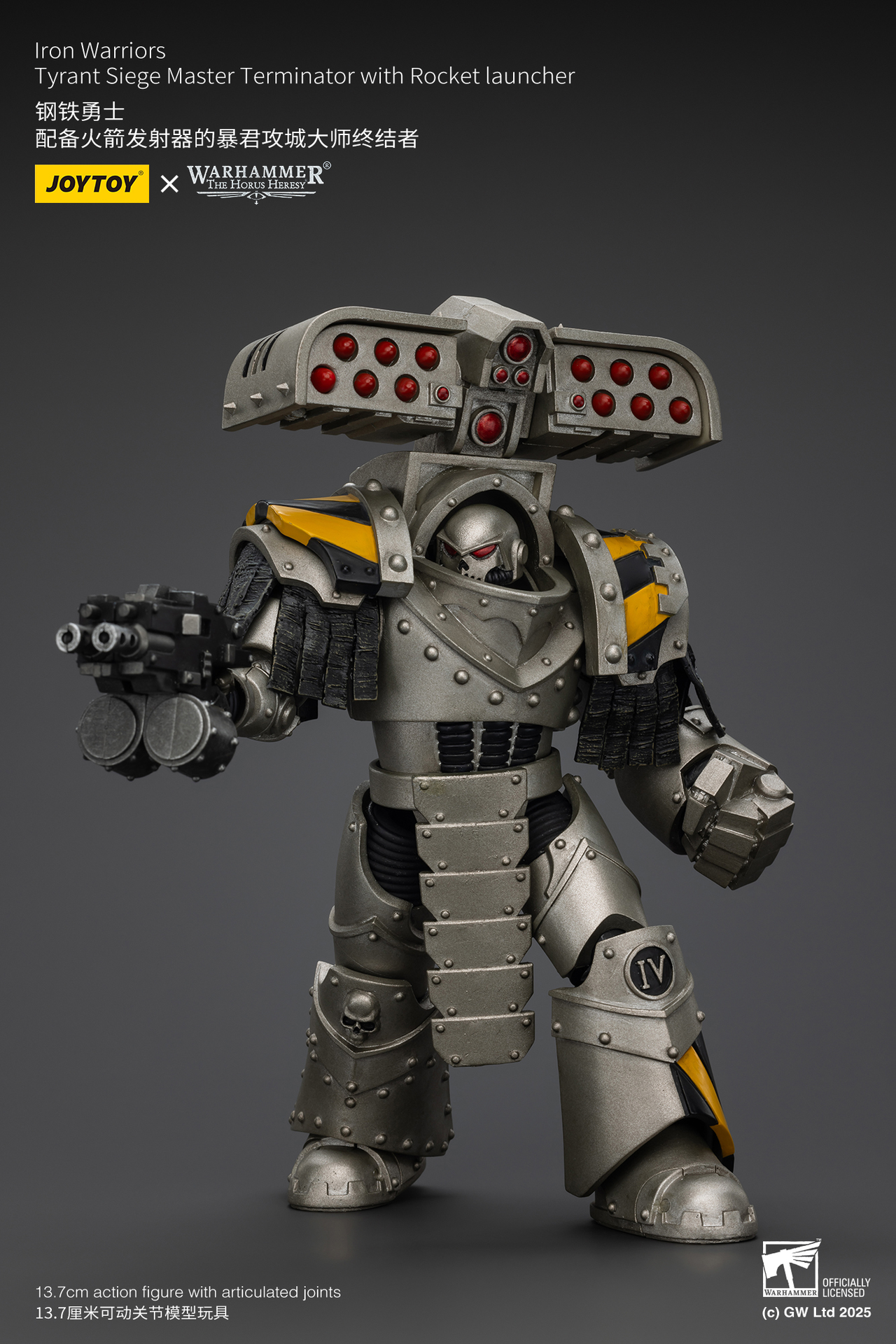 Joy Toy lron Warriors Tyrant Siege Master Terminator with Rocket launcher
