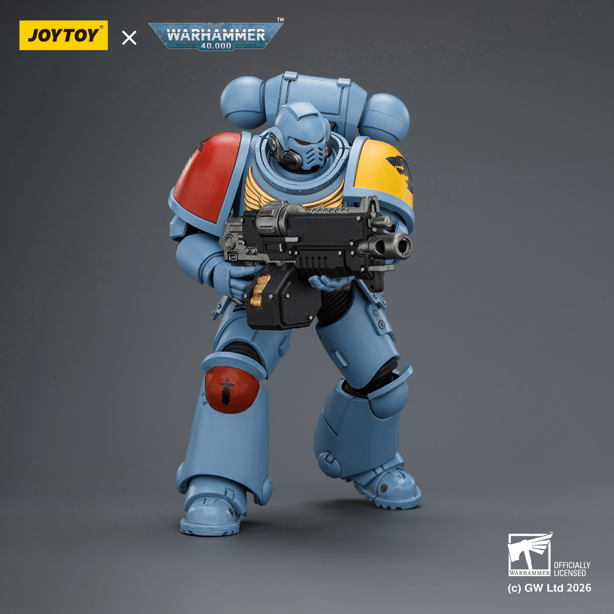 Joy Toy Space Wolves Intercessor with Bolt Rifle, Bolt Pistol and Chainsword