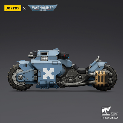 Joy Toy Space Wolves Raider-pattern Combat Bike with twin-linked bolt rifles