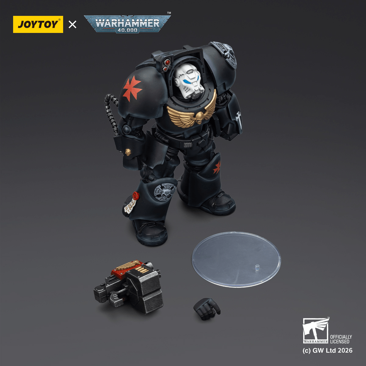 Joy Toy Black Templars Terminator 2 with Power Fist and Storm Bolter