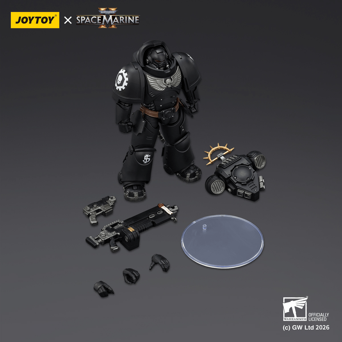 Joy Toy Game Edition Iron Hands Heavy Intercessor with Heavy Bolt and Pistol