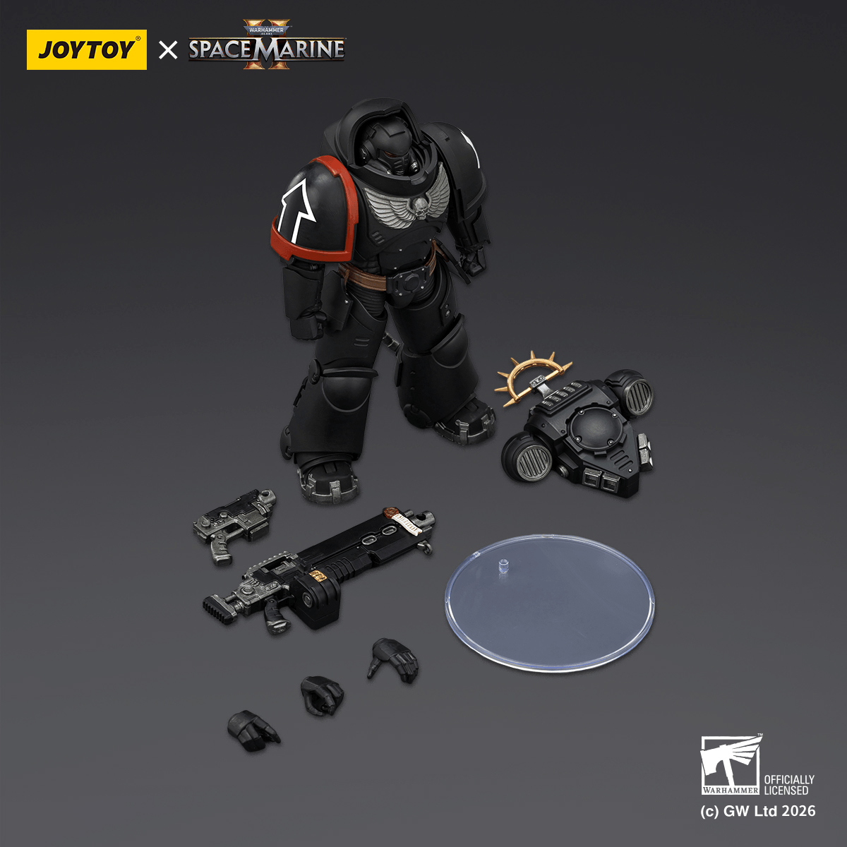 Joy Toy Game Edition Raven Guard Heavy Intercessor Heavy Bolt Rifle & Pistol