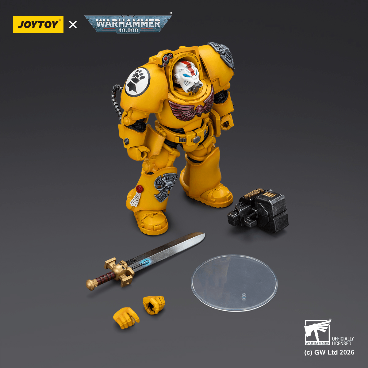 Joy Toy Imperial Fists Terminator 1 with Power Sword and Storm Bolter