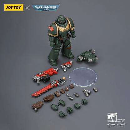 Joy Toy Dark Angels Intercessor with Bolt Rifle, Bolt Pistol and Chainsword
