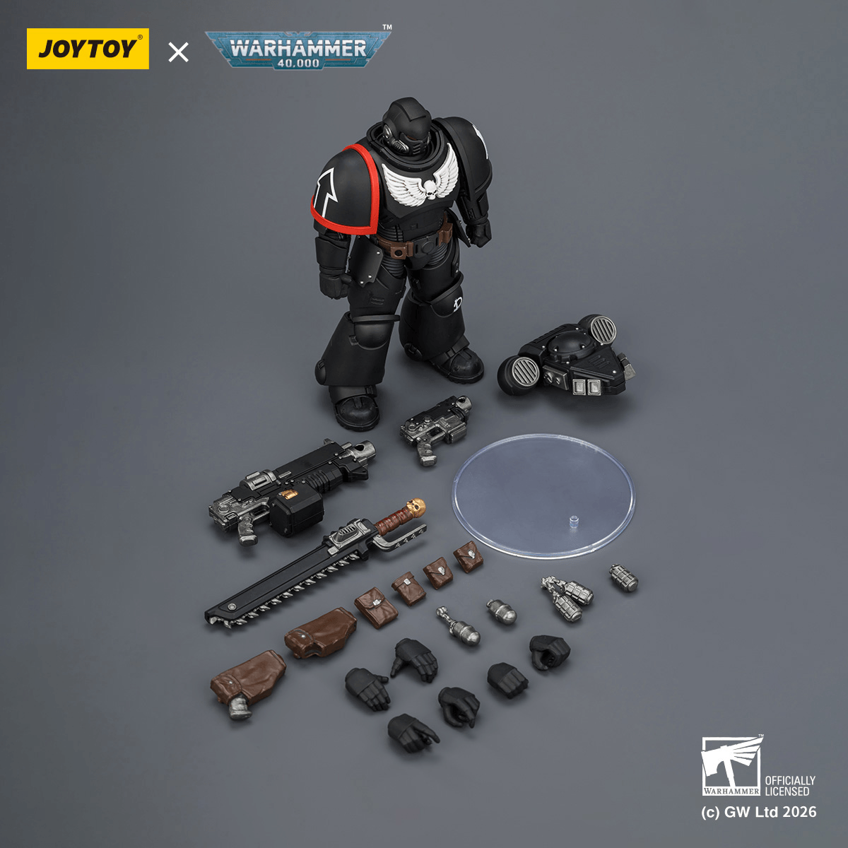 Joy Toy Raven Guard Intercessor with Bolt Rifle, Bolt Pistol and Chainsword
