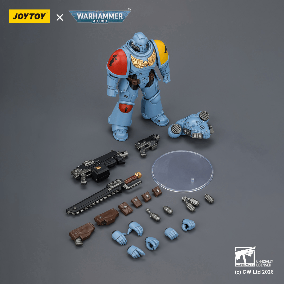Joy Toy Space Wolves Intercessor with Bolt Rifle, Bolt Pistol and Chainsword