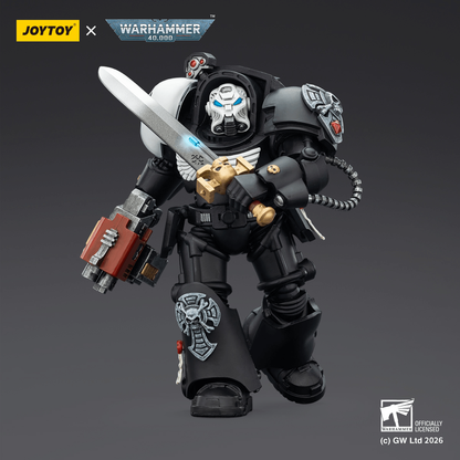 Joy Toy Raven Guard Terminator 1 with Power Sword and Storm Bolter