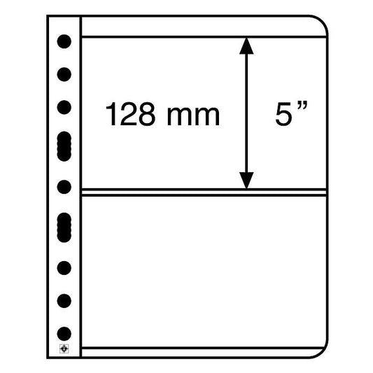 Plastic Pockets Vario, 2-Way Division, Clear Film, 25 per Pack