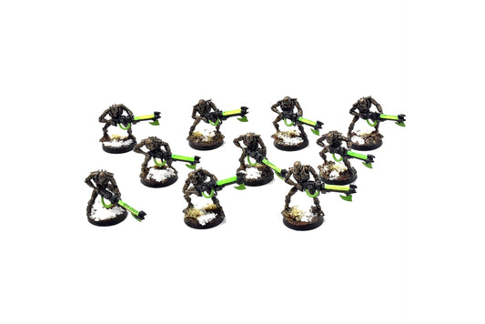 NECRONS 10 NECRON Warriors #1 WELL PAINTED Warhammer 40k