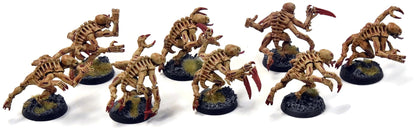 TYRANIDS 8 Genestealers #2 WELL PAINTED Warhammer 40K