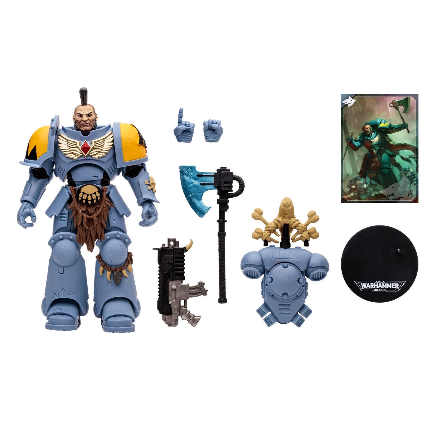 Warhammer 40k 7 Inches Fig Wv7-space Wolves Wolf Guard
