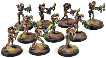 NECRONS 10 Warriors #1  Warhammer 40K WELL PAINTED