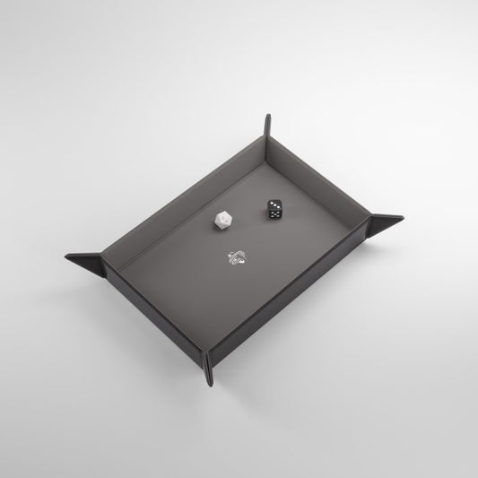 Magnetic Dice Tray - Rectangular - Black / Gray