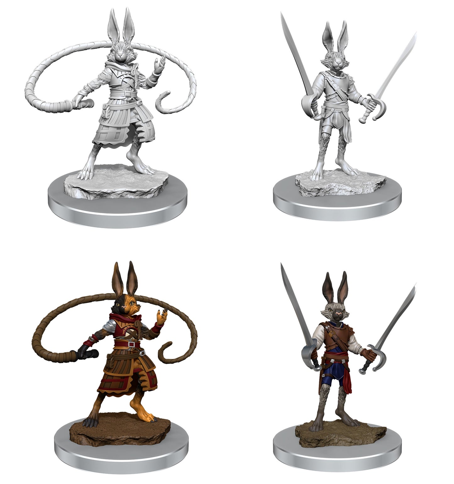D&D Unpainted Minis Wv17 Harengon Rogues