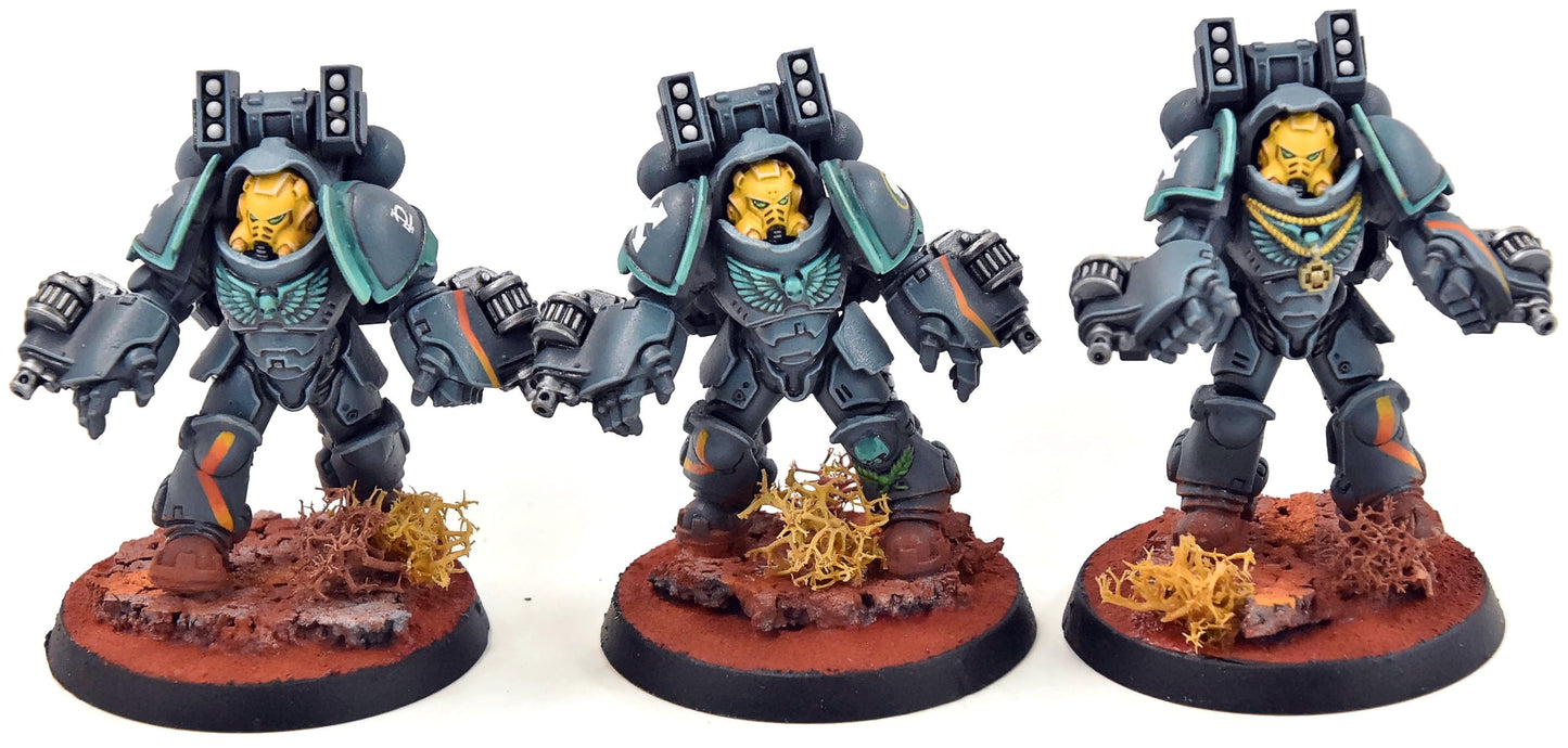 SPACE MARINES 3 Aggressors #2 PRO PAINTED Warhammer 40K 0603