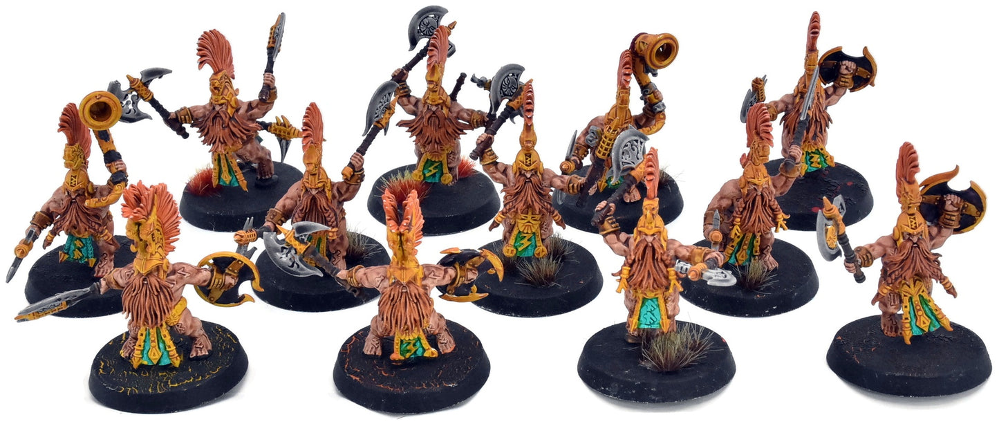 FYRESLAYERS 12 Vulkite Berzerkers #1 WELL PAINTED Warhammer Sigmar