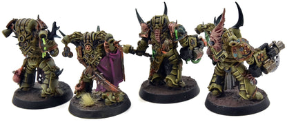 DEATH GUARD 4 Plague Marines with Special Weapons #4 PRO PAINTED 40K