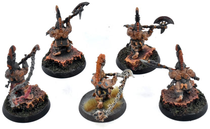 FYRESLAYERS 5 Hearthguard Berzerkers #2 WELL PAINTED Warhammer Sigmar