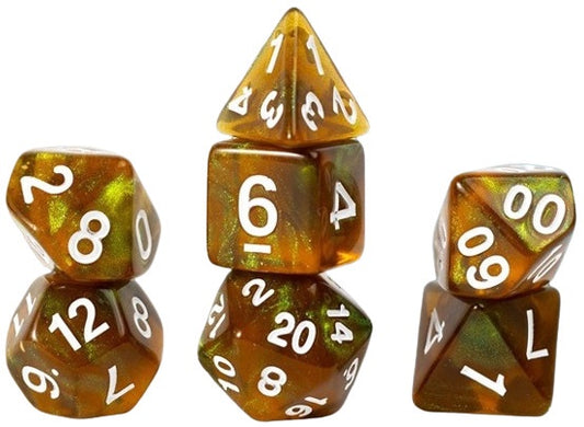Sirius Dice Gaming Treasures Unearthed Peridot 7-die Set