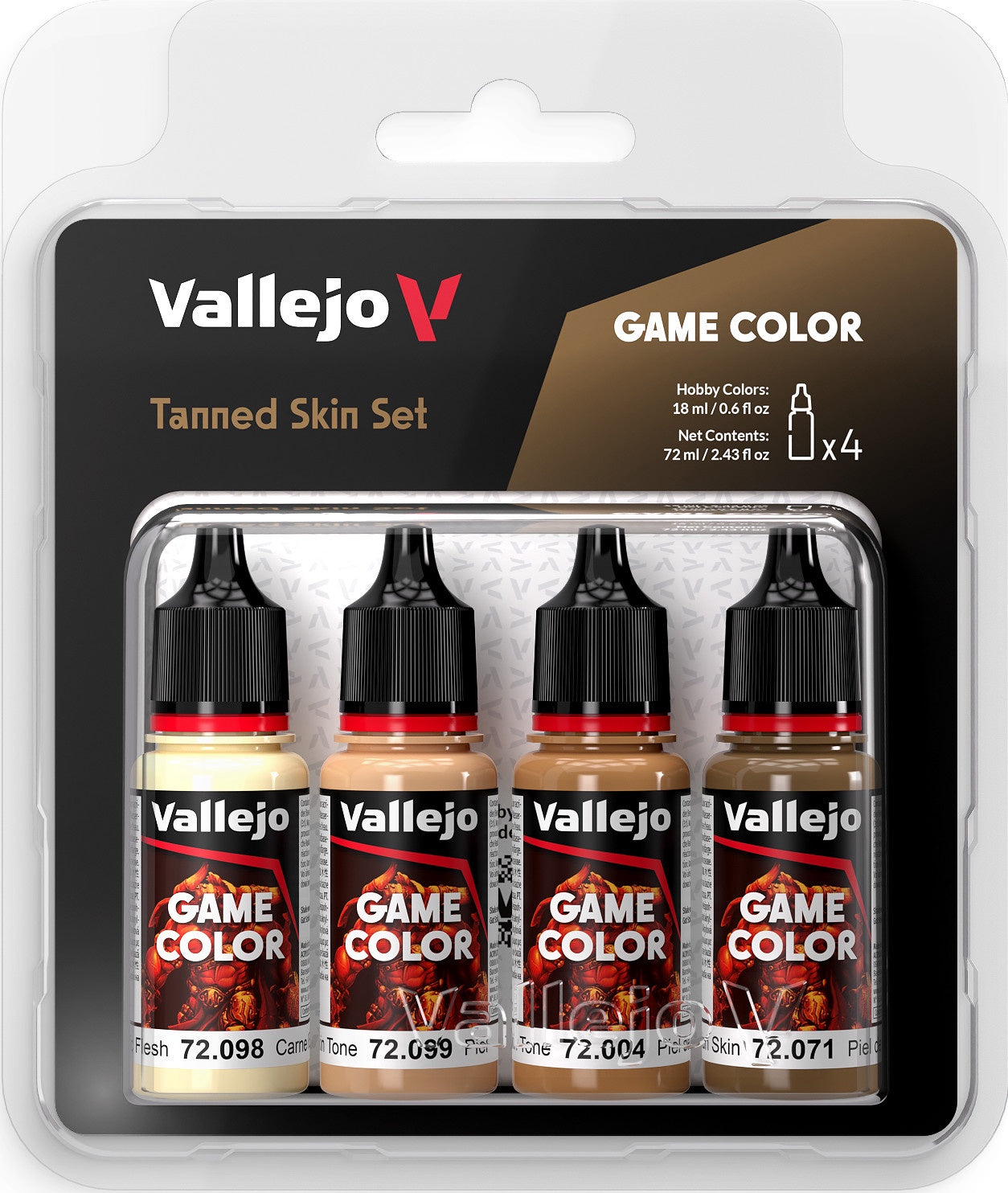 Vallejo Game Color Set Tanned Skin