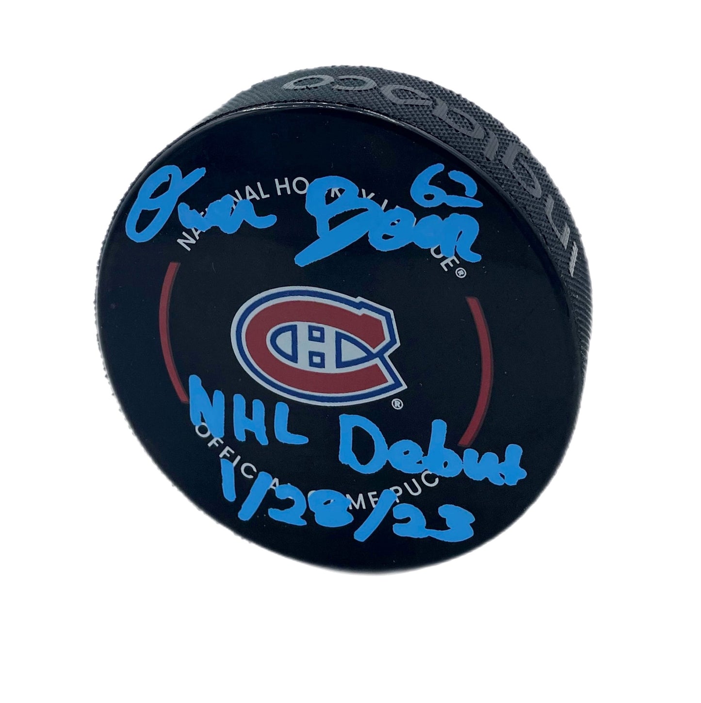 Owen Beck Autographed & Inscribed Puck - Official