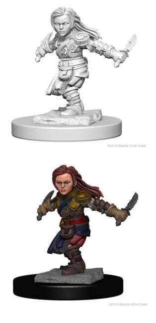 D&d Unpainted Minis Wv1 Halfling Female Rogue