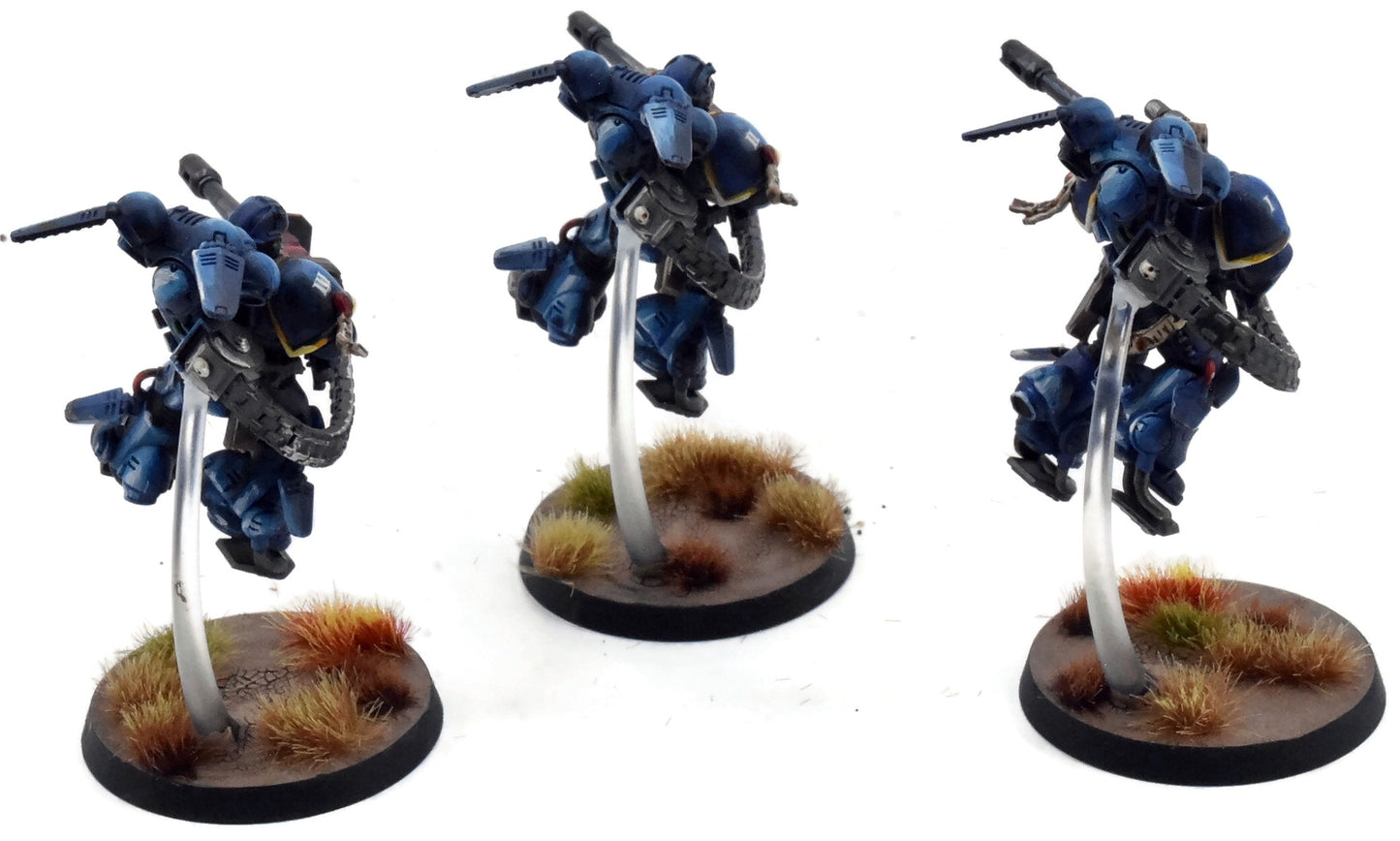 SPACE MARINES 3 Suppressors #1 WELL PAINTED Warhammer 40K Ultramarines