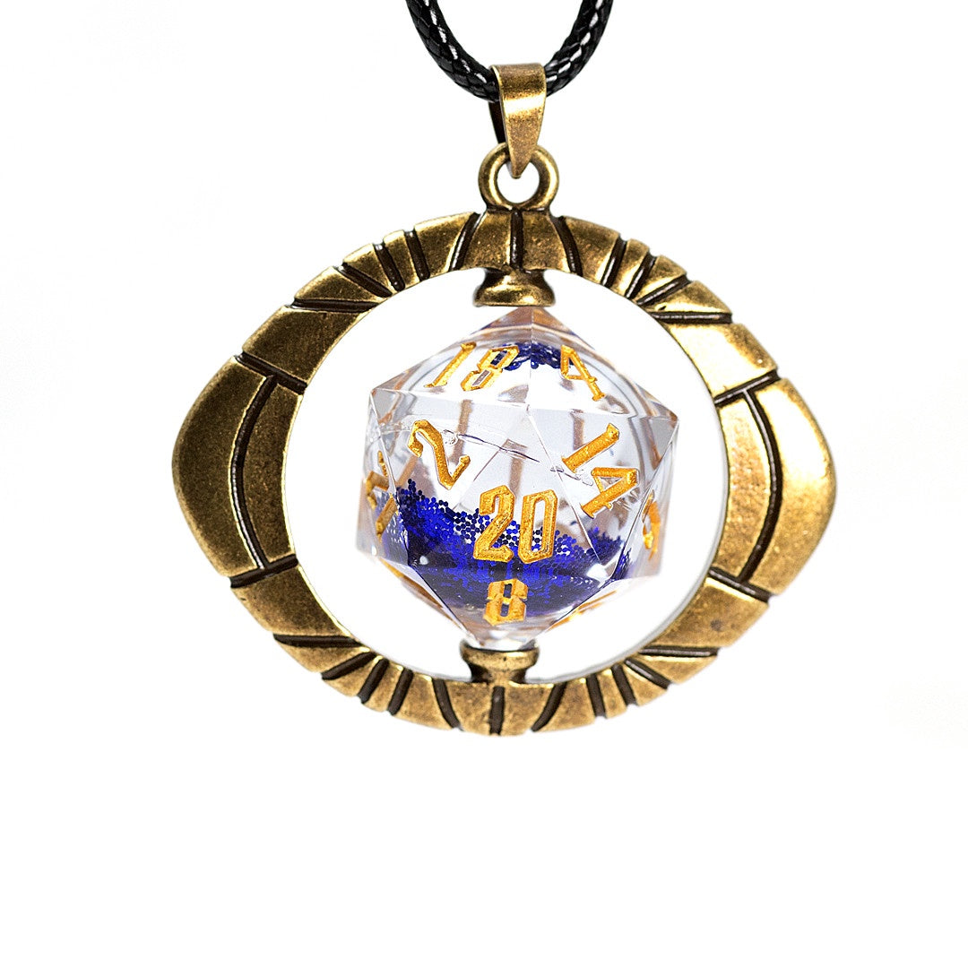 Sirius Dice Eye Of Ra D20 Necklace