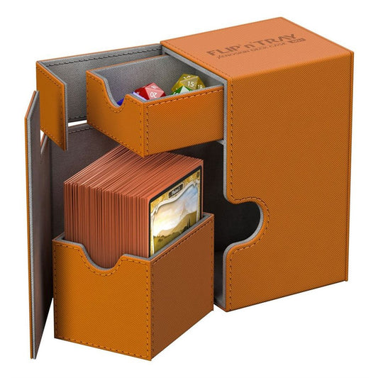 Ultimate Guard Flip N Tray Deck Case Xenoskin Orange 80+