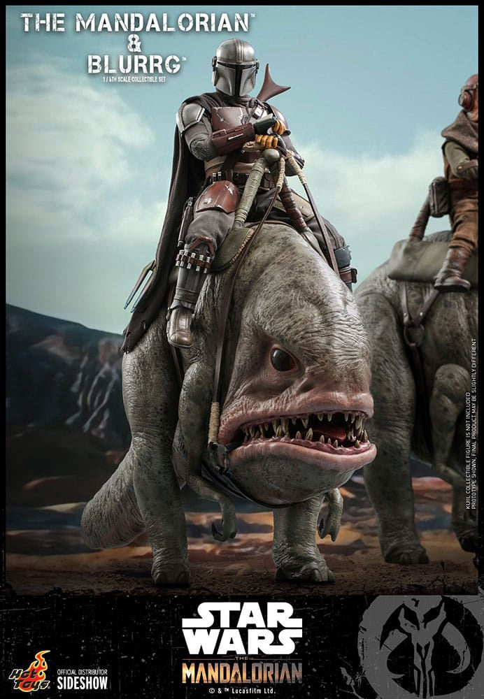 Mandalorian™ & Blurrg™ Sixth Scale Figure Set by Hot Toys Television Masterpiece Series - Star Wars: The Mandalorian™