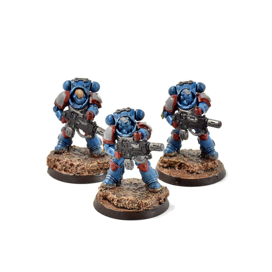 SPACE MARINES 3 Eradicators #2 WELL PAINTED  Warhammer 40K