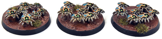 NECRONS 3 Scarab Swarms #1 WELL PAINTED Warhammer 40K 5134
