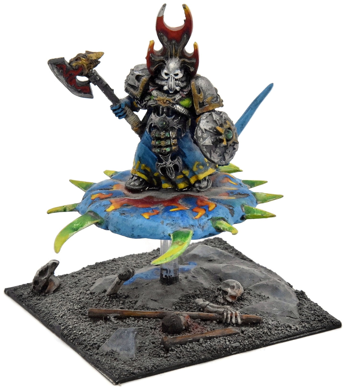 TZEENTCH Sorcerer on Disc of Tzeentch #1 METAL Converted Fantasy