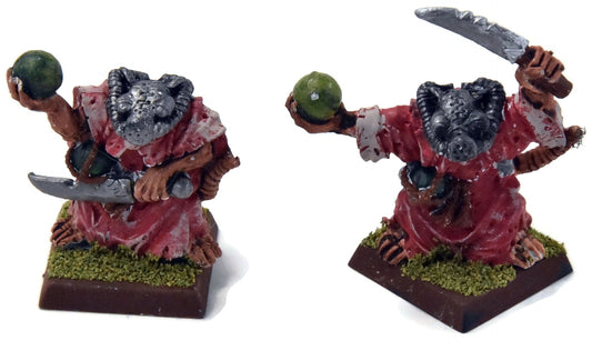 SKAVEN 2 Skryre Acolytes #3 METAL No backpacks Warhammer Fantasy