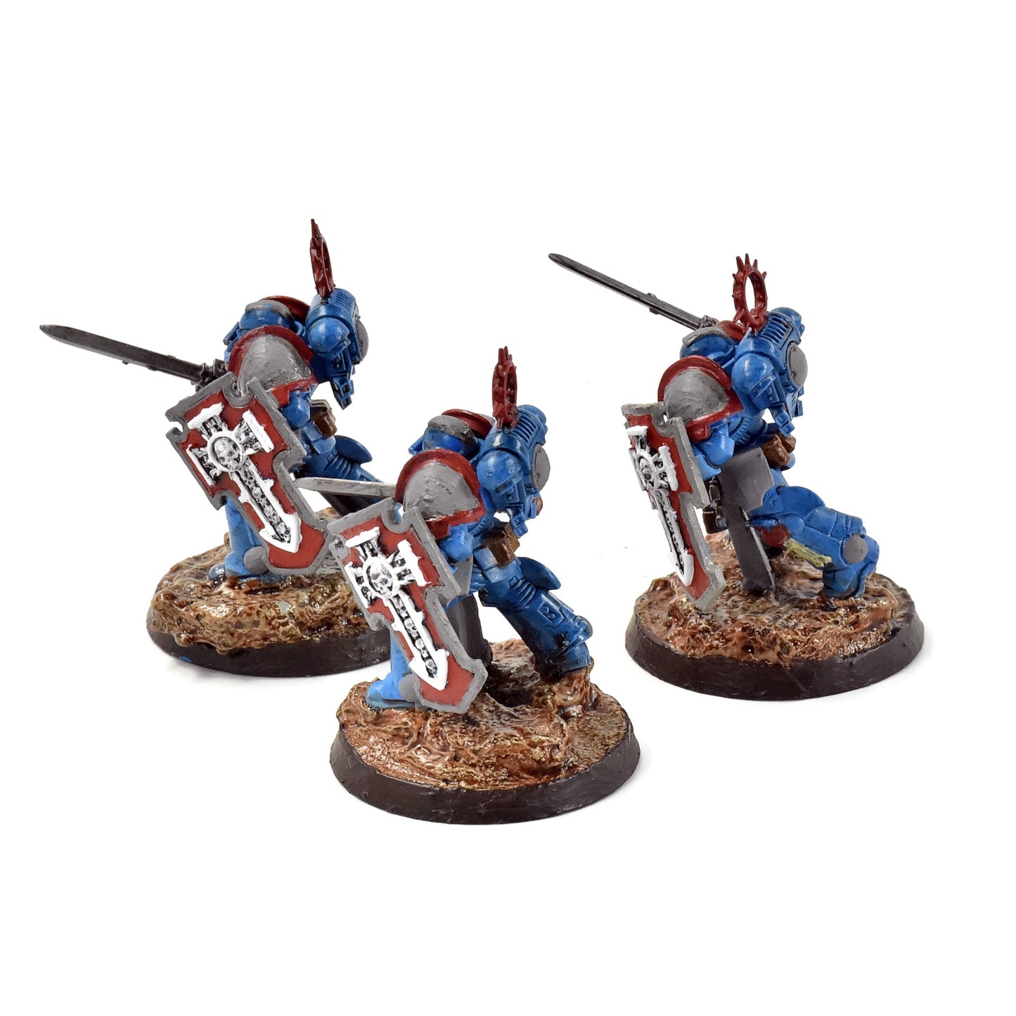 SPACE MARINES 3 Bladeguard Veterans #2 WELL PAINTED Warhammer 40K