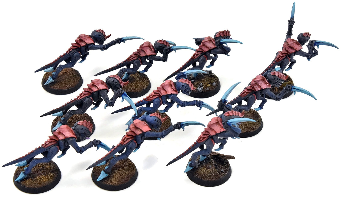 TYRANIDS 10 Hormagants #5 WELL PAINTED Warhammer 40K Brood