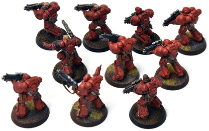 SPACE MARINES 10 Primaris Intercessors #1 WELL PAINTED Warhammer 40K