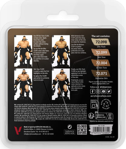 Vallejo Game Color Set Tanned Skin