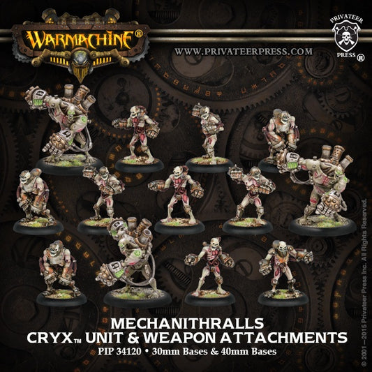 Cryx Mechanithralls (10+3) Unit & Weapons - PIP 34120