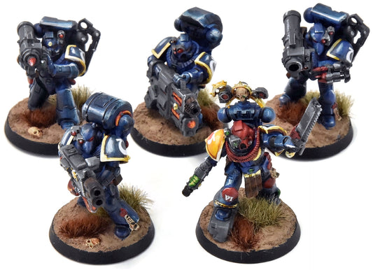 ULTRAMARINES 5 Devastators #3 WELL PAINTED Warhammer 40K