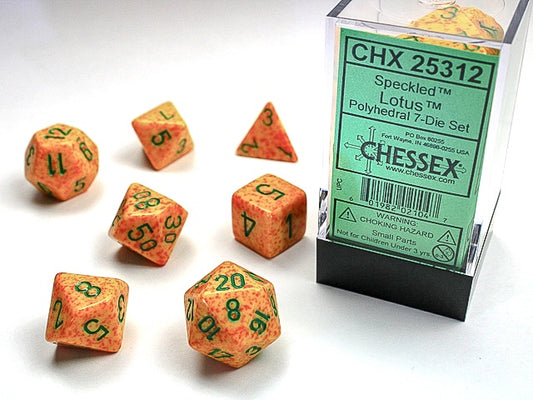 Speckled 7-Die Set Lotus Chessex Dice (CHX25312)
